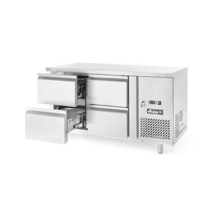 Chladicí stůl se 4 zásuvkami a postranními skříňkami, Arktic, Profi Line, 230V/250W, 1360x700x(H)858mm | 233764